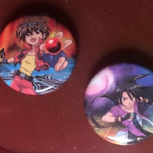 Free with a purchase of an item - Bakugan Battle Brawlers Pins